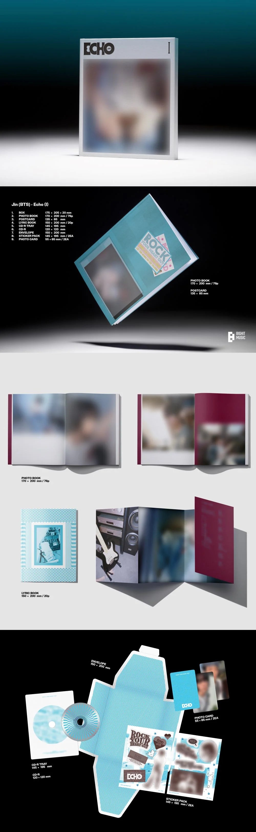 Collection of photo albums and photo frames on a dark background