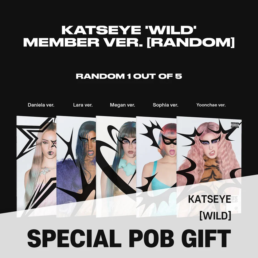 KATSEYE - WILD Member Version + POB (Random) Official K-pop Album Pre-order