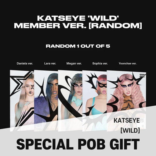 KATSEYE - WILD Member Version + POB (Random) Official K-pop Album Pre-order