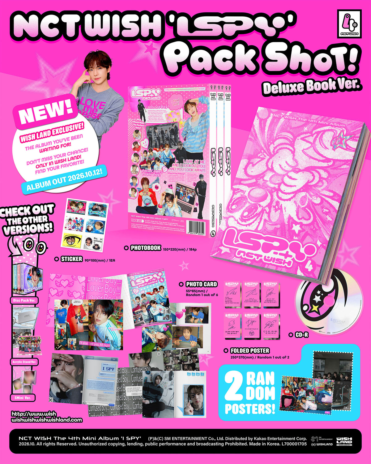 NCT WISH - 4th Mini Album [I SPY] Deluxe Book Ver.