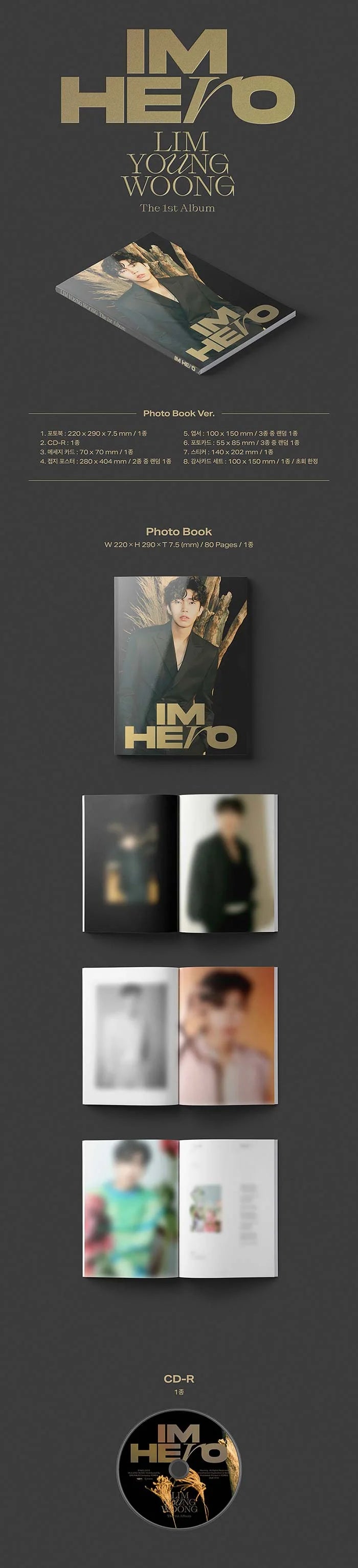 Lim Young Woong IM HERO Album Version Selection | K-pop Album NZ