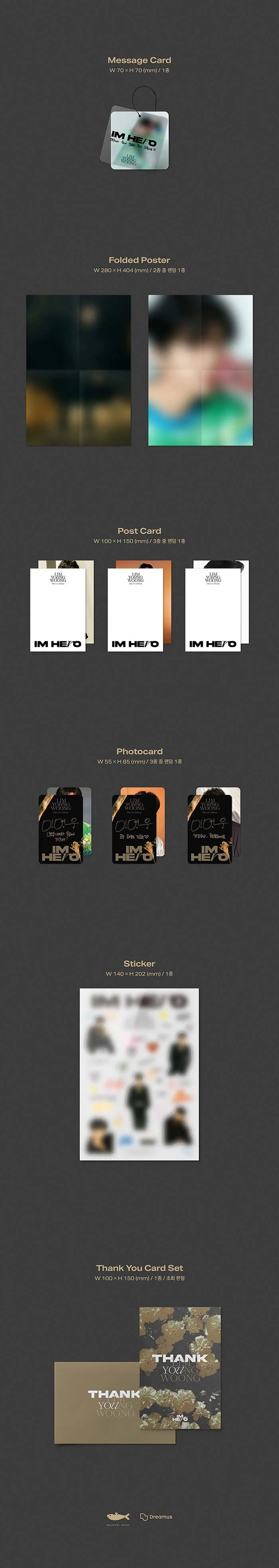 Lim Young Woong IM HERO Album Version Selection | K-pop Album NZ
