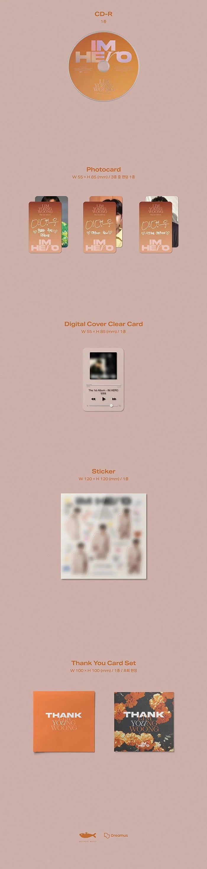 Lim Young Woong IM HERO Album Version Selection | K-pop Album NZ