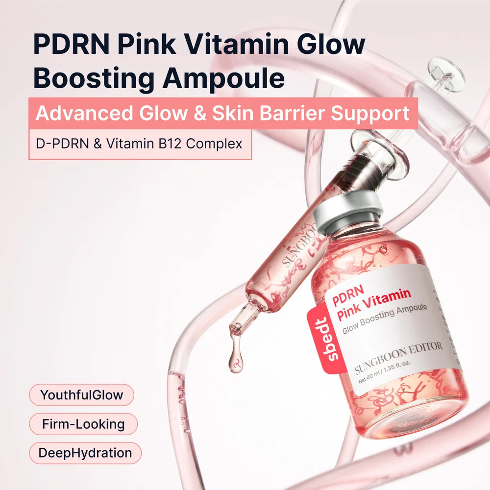 SUNGBOON EDITOR PDRN Pink Vitamin Glow Ampoule | K-beauty NZ
