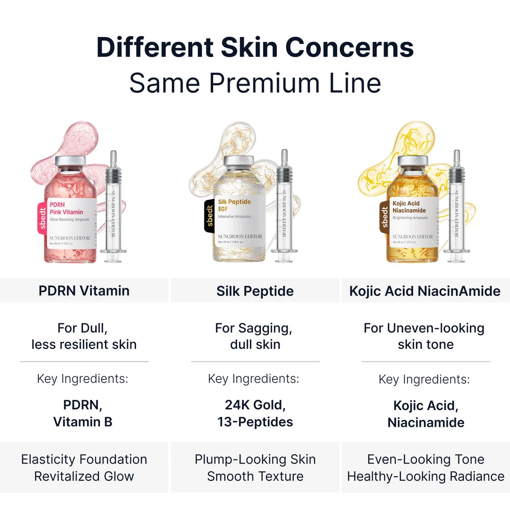 SUNGBOON EDITOR PDRN Pink Vitamin Glow Ampoule | K-beauty NZ