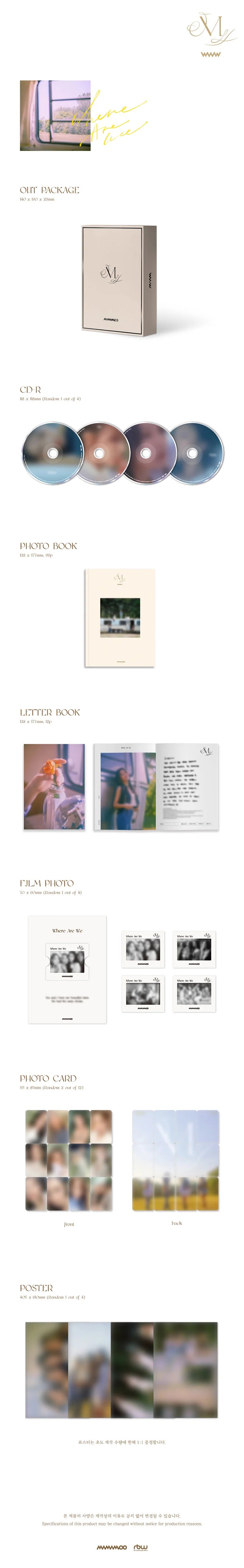 MAMAMOO - WAW [11TH MINI ALBUM] (Random)