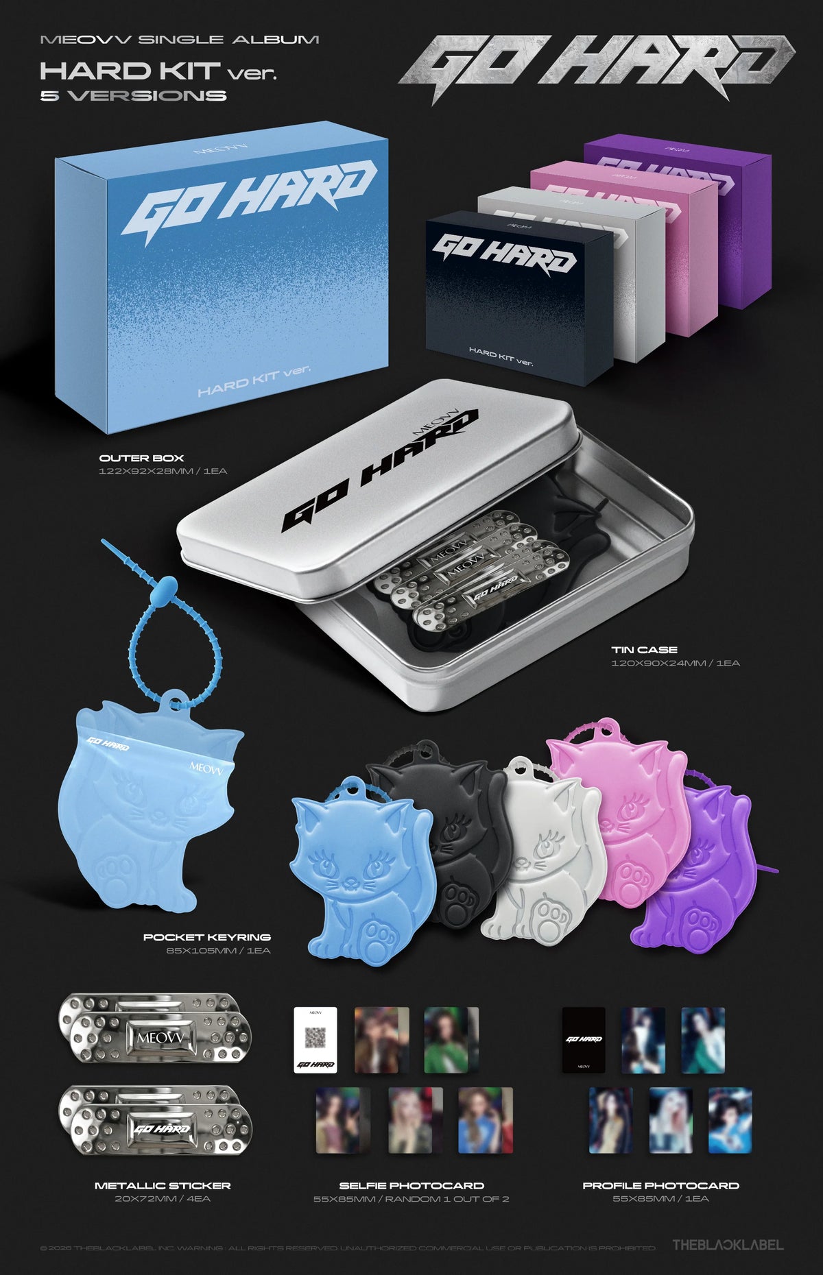 MEOVV - Single Album [GO HARD] HARD KIT Ver. in NZ