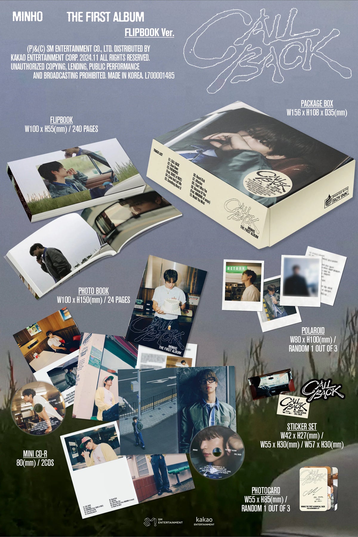MINHO CALL BACK 1st Album Flipbook Ver. | K-pop Album NZ