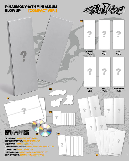 P1Harmony BLOW UP Compact Ver. | K-pop Album NZ