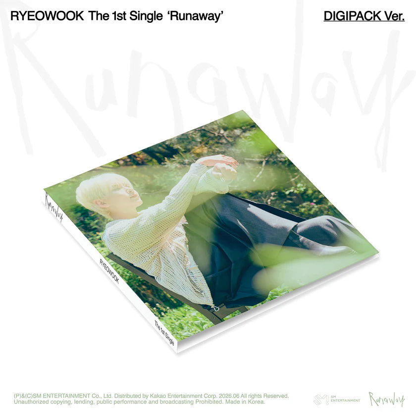 RyeoWook - 1st Single Album [Runaway] DIGIPACK Ver. (pre-order)