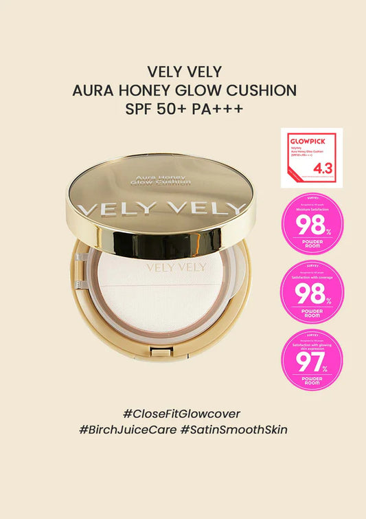 [VELY VELY] AURA HONEY GLOW CUSHION #21 LIGHT [AD-P]