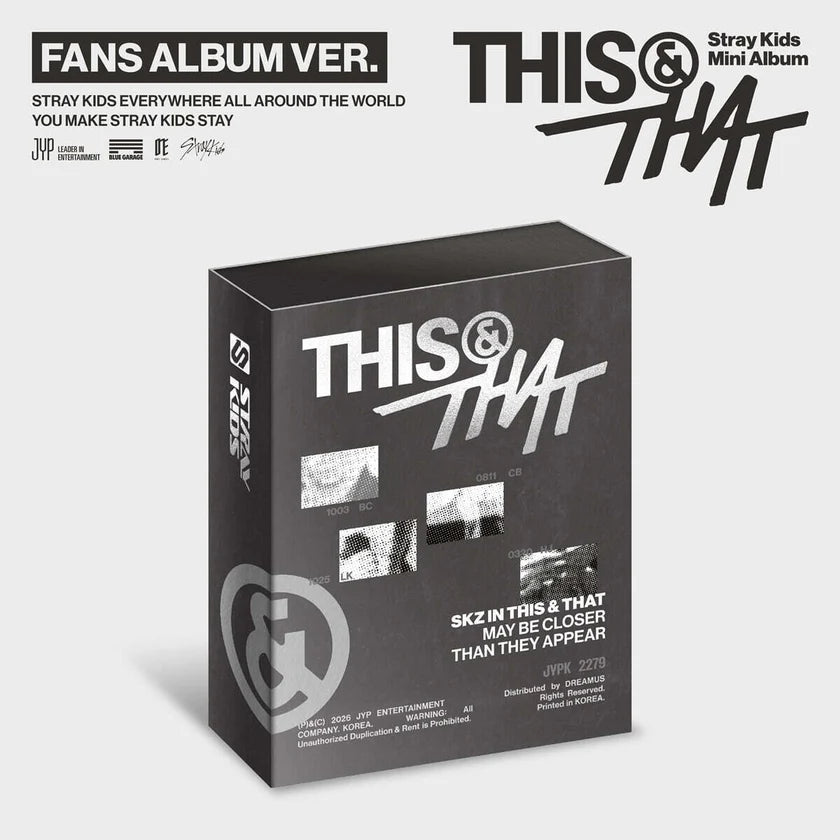 Stray Kids THIS & THAT FANS ALBUM Ver. Official K-pop Album NZ