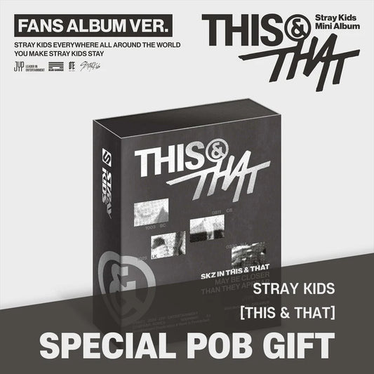 Stray Kids THIS & THAT FANS ALBUM Ver. with Pre-order Benefit (POB) Official Album Photobook and Photocards NZ