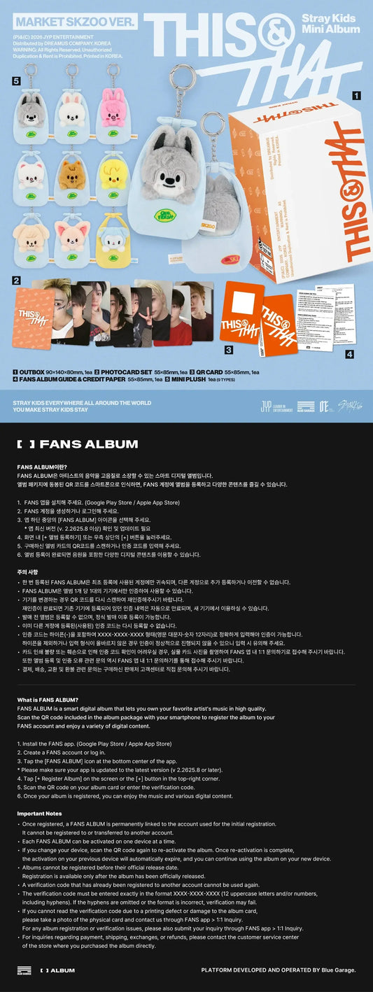 Stray Kids [THIS & THAT] MARKET SKZOO Ver. | K-pop NZ