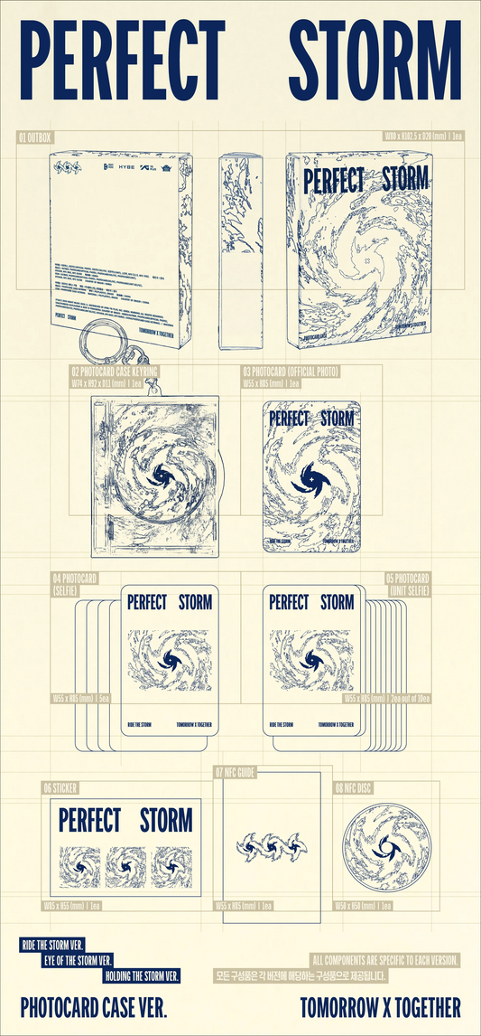Shop TXT's 9th Mini Album [PERFECT STORM] Photocard Case Ver. in New Zealand. Discover this collectible album edition at Hive K-POP NZ.