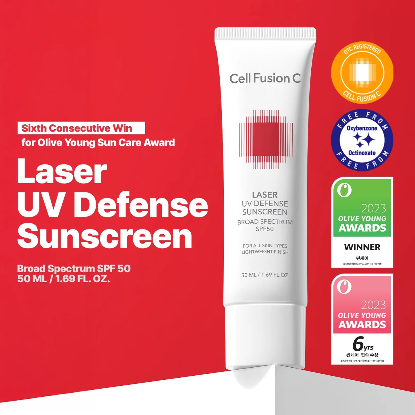 Cell Fusion C Laser UV Sunscreen SPF50 50ml  New Zealand