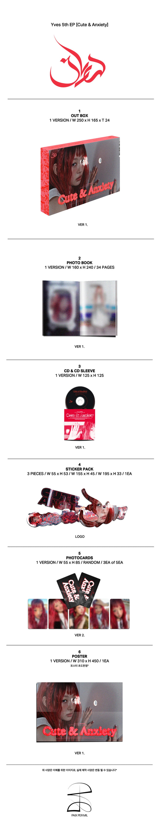 Yves Cute & Anxiety Album | K-pop NZ