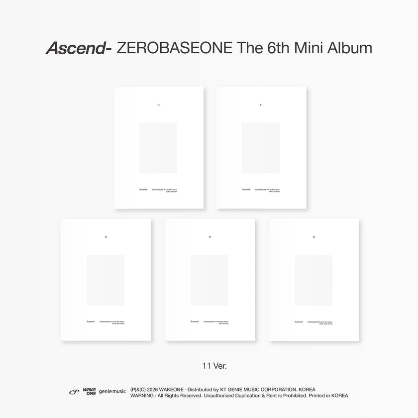 ZEROBASEONE Ascend 11 Ver Album NZ