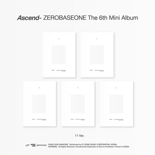 ZEROBASEONE Ascend 11 Ver Album NZ