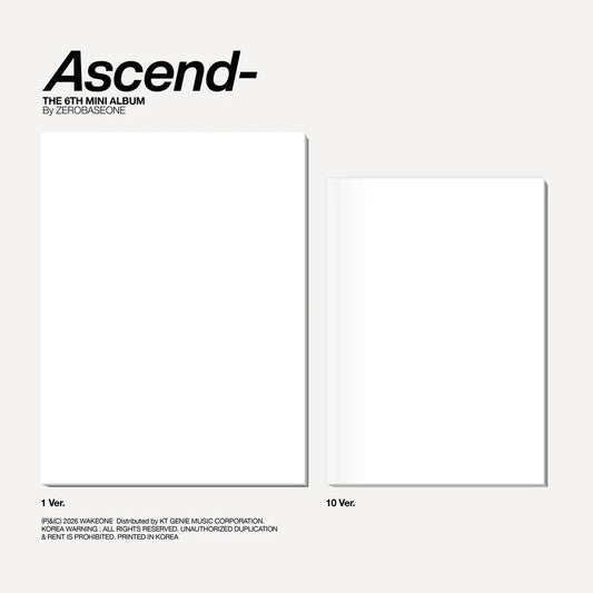 ZEROBASEONE Ascend Photobook Ver Album NZ