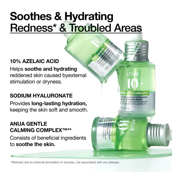 [Anua] azelaic acid 10 hyaluron redness soothing serum 30ml