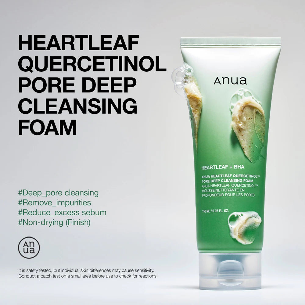 [ANUA] HEARTLEAF QUERCETINOL CLEANSING FOAM 150ml