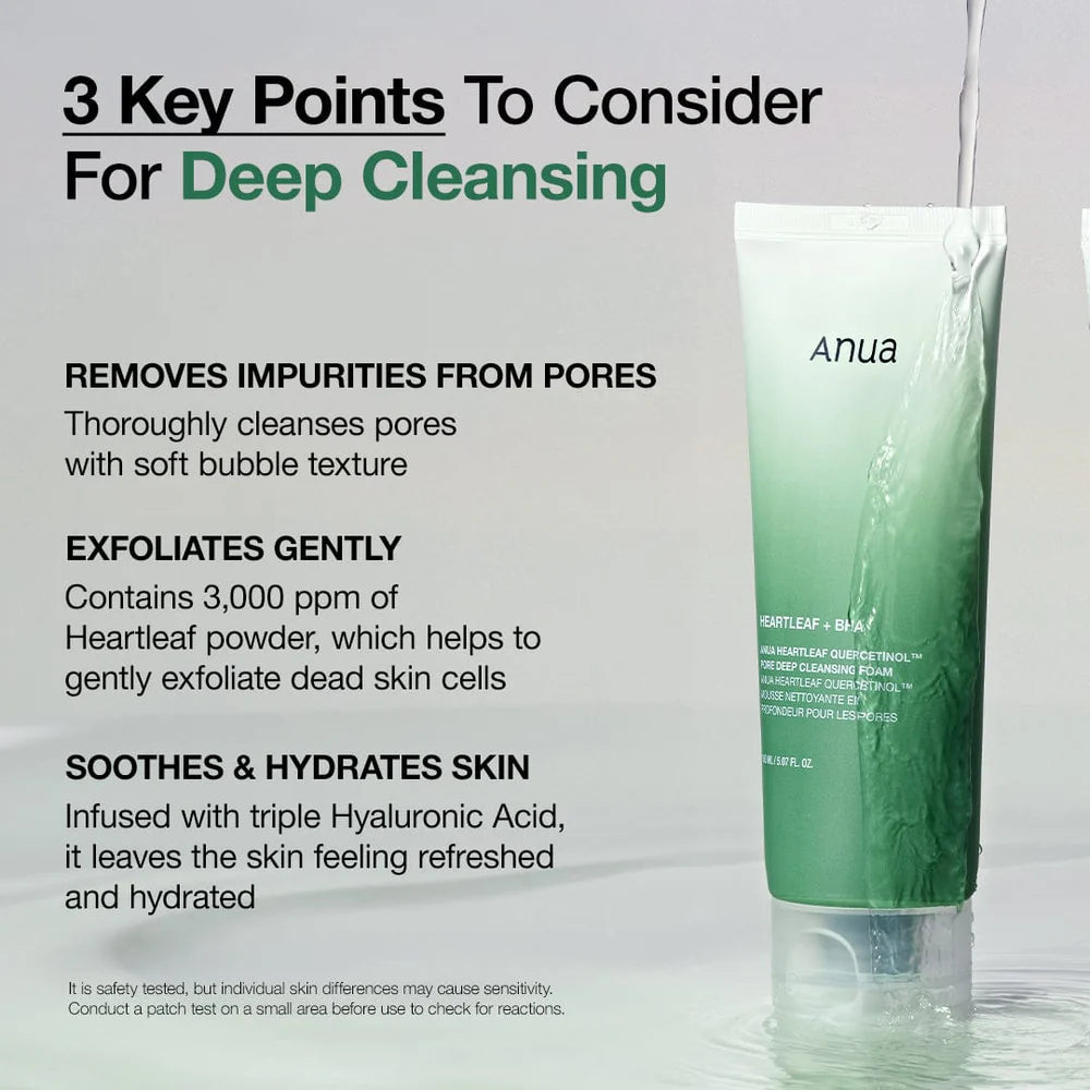 [ANUA] HEARTLEAF QUERCETINOL CLEANSING FOAM 150ml
