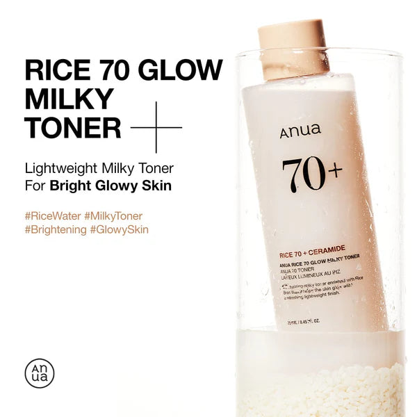 Anua RICE 70 GLOW MILKY TONER 250ML