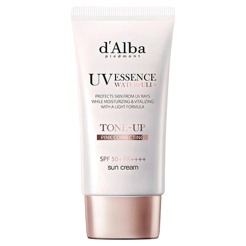 d’Alba Waterfull Tone-Up Sun Cream Pink 50ml tube NZ