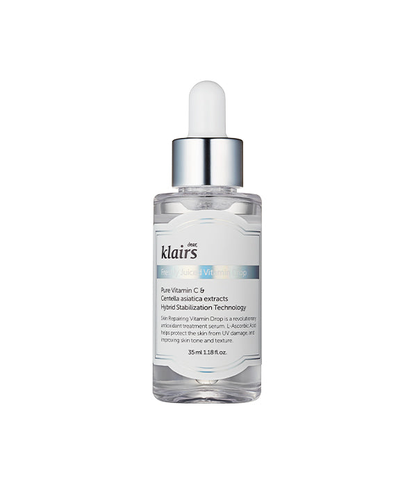 Dear Klairs Freshly Juiced Vitamin Drop 35ml serum with pure Vitamin C for radiant skin.