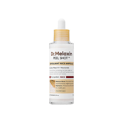 [Dr. Melaxin] PEEL SHOT EXFOLIATING WHITE RICE AMPOULE 80ML
