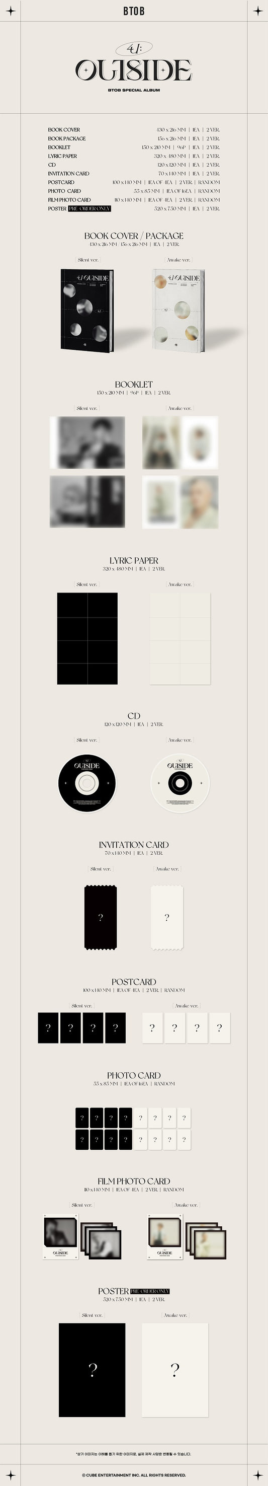 BTOB 4U OUTSIDE Awake Ver. Special Album | K-pop NZ