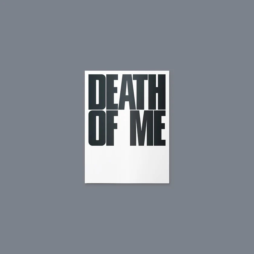 EVAN DEATH OF ME Weverse Ver. includes a QR Card, 2 random photocards out of 4, and an accordion note in a compact album package.