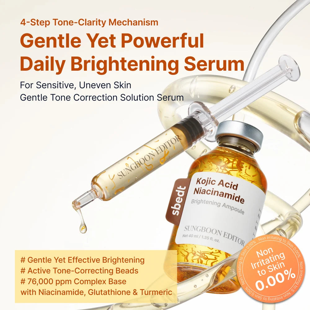 SUNGBOON EDITOR Kojic Acid Niacinamide Ampoule | K-beauty NZ