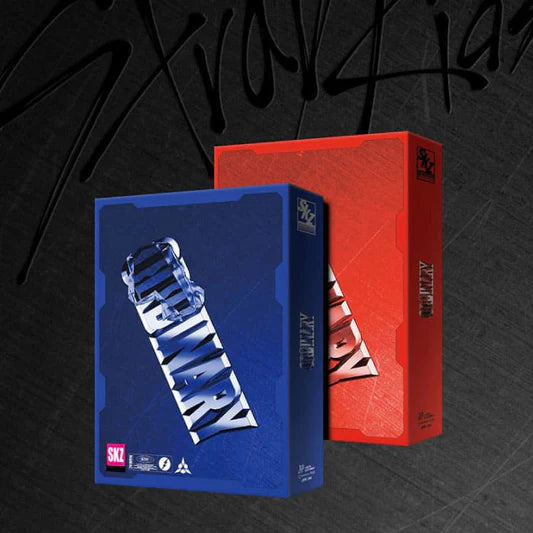 STRAY KIDS ODDINARY album packaging featuring Scanning and Mask Off versions against a black background.