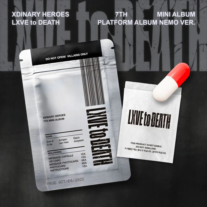 Xdinary Heroes 7th Mini Album LXVE to DEATH Platform Album Nemo Version K-pop Preorder NZ