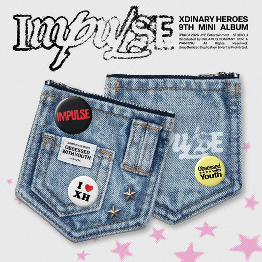 Xdinary-Heroes [IMPULSE] DENIM POUCH Ver. | K-pop NZ