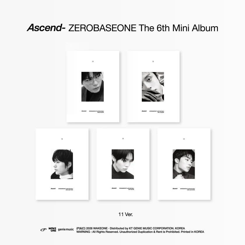 ZEROBASEONE - 6th Mini Album [Ascend-] 11 Ver. NZ