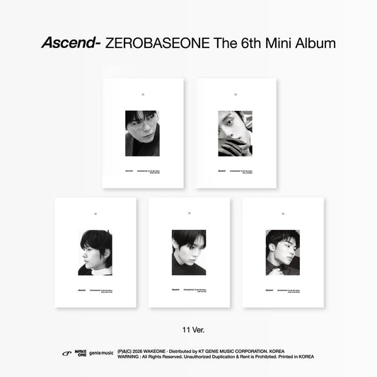ZEROBASEONE - 6th Mini Album [Ascend-] 11 Ver. NZ
